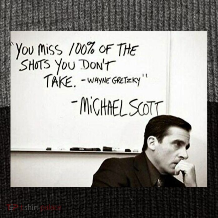 You Miss 100 Of The Shots You Don&X27;T Take. Wayne Gretzky. Michael Scott Stripe Pom Pom Beanie