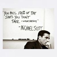You Miss 100 Of The Shots You Don&X27;T Take. Wayne Gretzky. Michael Scott Garment-Dyed Sweatshirt