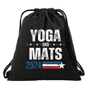 Yoga & Mats 2024 Funny Election Campaign 24 Drawstring Bag