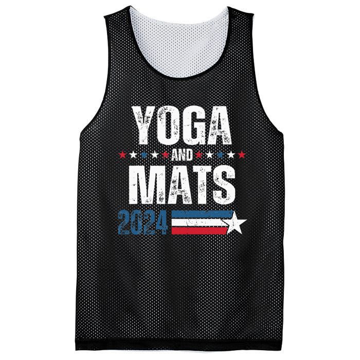 Yoga & Mats 2024 Funny Election Campaign 24 Mesh Reversible Basketball Jersey Tank