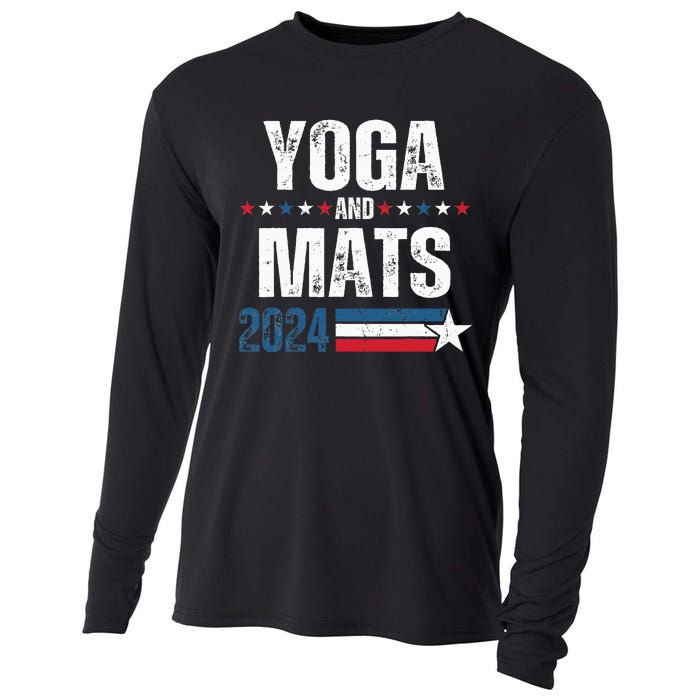 Yoga & Mats 2024 Funny Election Campaign 24 Cooling Performance Long Sleeve Crew