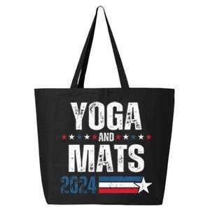 Yoga & Mats 2024 Funny Election Campaign 24 25L Jumbo Tote