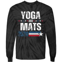 Yoga & Mats 2024 Funny Election Campaign 24 Tie-Dye Long Sleeve Shirt