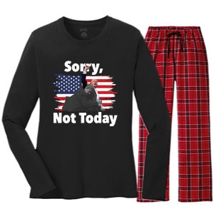 You Missed 2024 Trump Pennsylvania Rally Women's Long Sleeve Flannel Pajama Set 