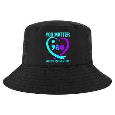 You Matter 988 Suicide Prevention Awareneess Cool Comfort Performance Bucket Hat