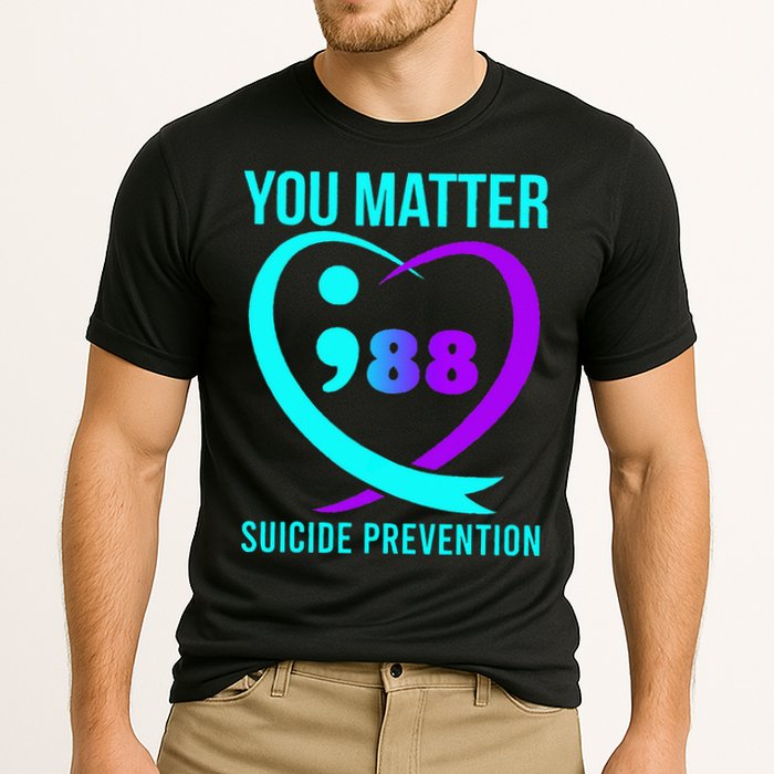 You Matter 988 Suicide Prevention Awareneess Cooling Performance Crew T-Shirt