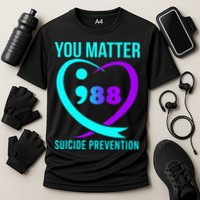You Matter 988 Suicide Prevention Awareneess Cooling Performance Crew T-Shirt