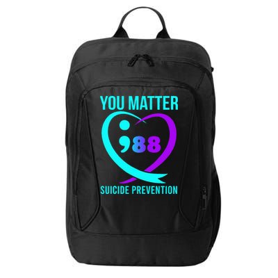 You Matter 988 Suicide Prevention Awareneess City Backpack