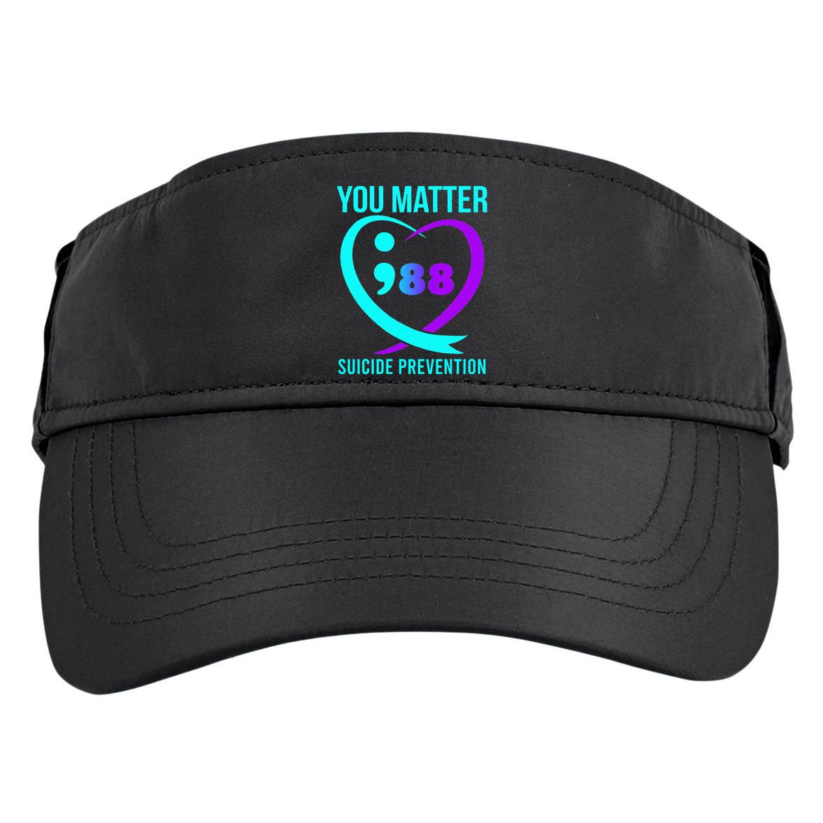 You Matter 988 Suicide Prevention Awareneess Adult Drive Performance Visor