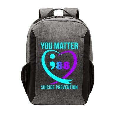 You Matter 988 Suicide Prevention Awareneess Vector Backpack