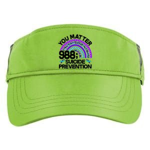 You Matter 988 Semicolon Suicide Prevention Adult Drive Performance Visor