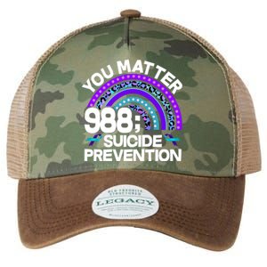 You Matter 988 Semicolon Suicide Prevention Legacy Tie Dye Trucker Hat