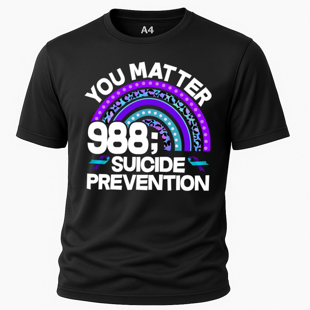You Matter 988 Semicolon Suicide Prevention Cooling Performance Crew T-Shirt