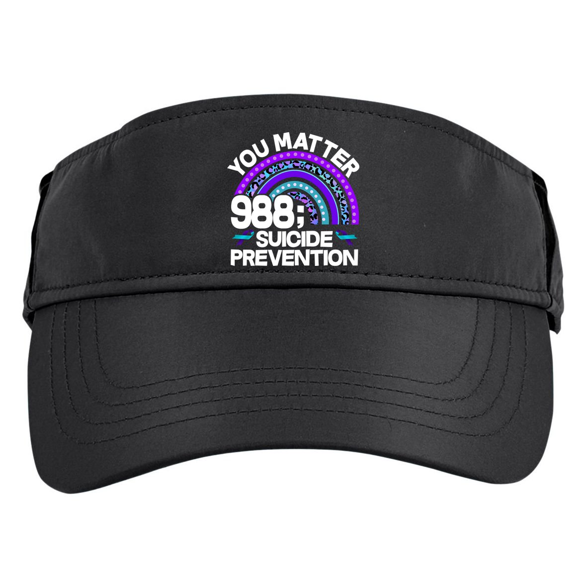 You Matter 988 Semicolon Suicide Prevention Adult Drive Performance Visor
