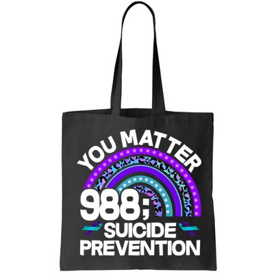 You Matter 988 Semicolon Suicide Prevention Bag