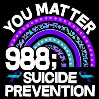 You Matter 988 Semicolon Suicide Prevention Women's V-Neck T-Shirt