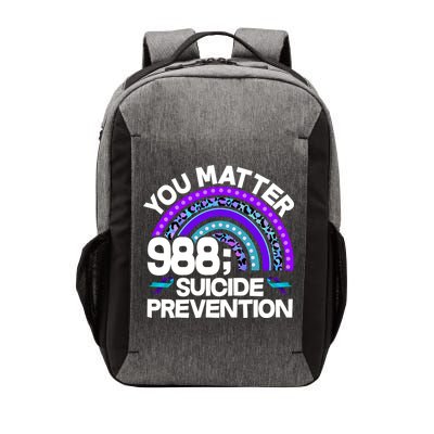 You Matter 988 Semicolon Suicide Prevention Vector Backpack