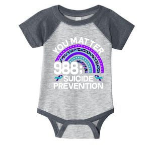 You Matter 988 Semicolon Suicide Prevention Infant Baby Jersey Bodysuit