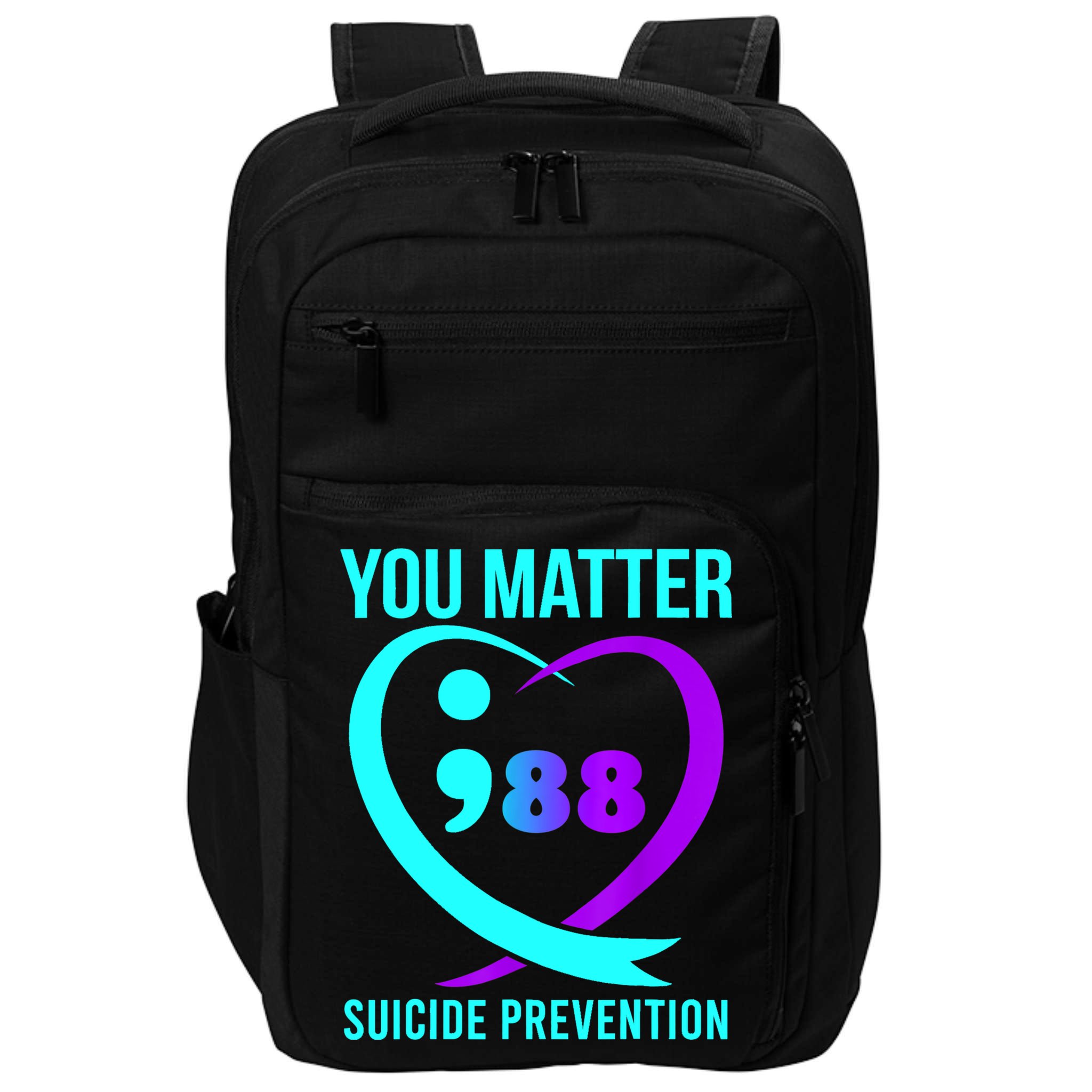 You Matter 988 Suicide Prevention Awareneess Impact Tech Backpack