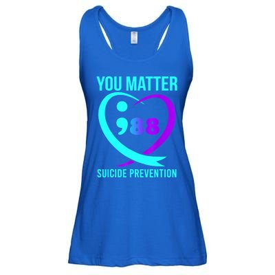 You Matter 988 Suicide Prevention Awareneess Ladies Essential Flowy Tank