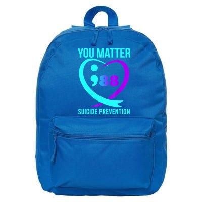 You Matter 988 Suicide Prevention Awareneess 16 in Basic Backpack