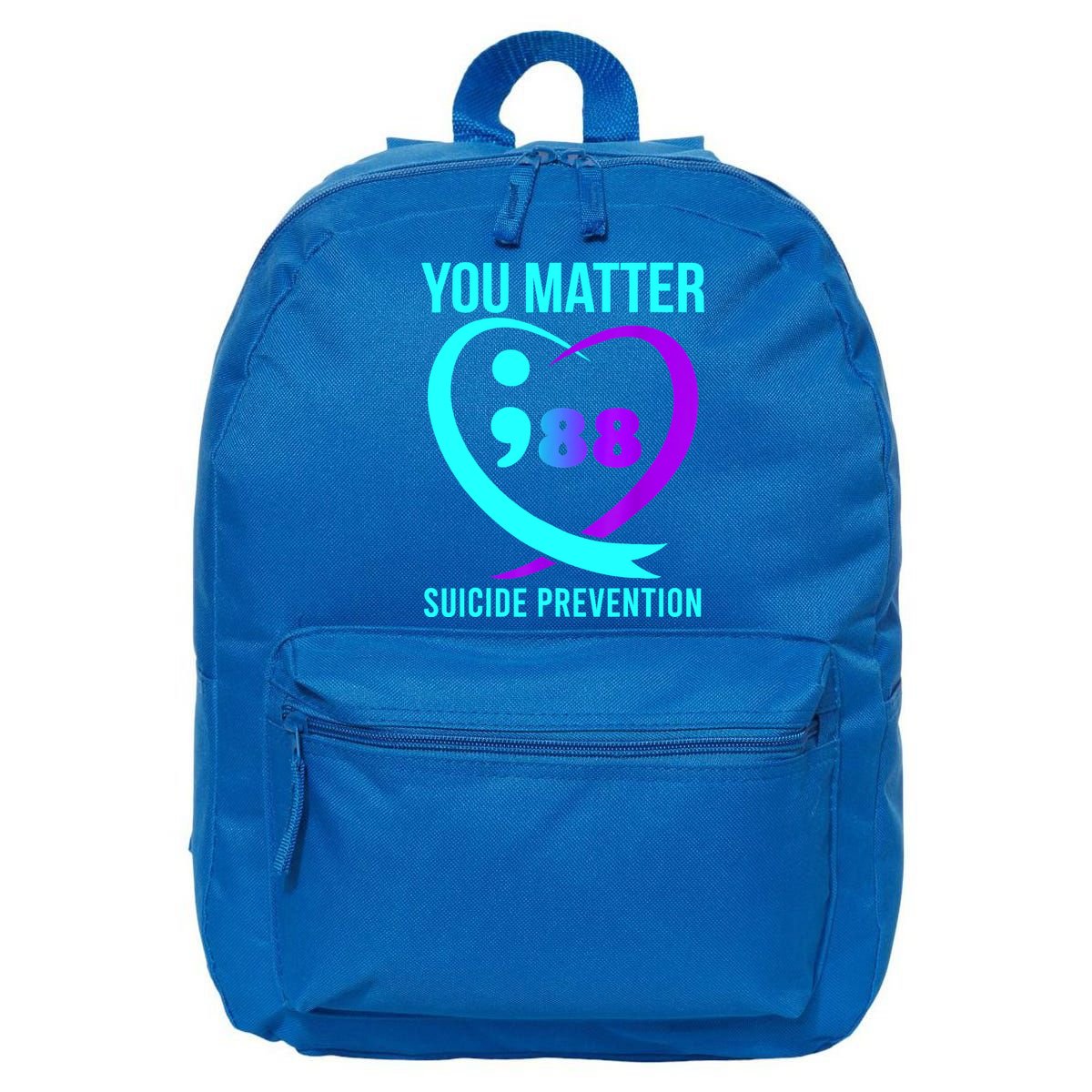 You Matter 988 Suicide Prevention Awareneess 16 in Basic Backpack