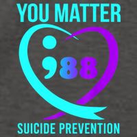 You Matter 988 Suicide Prevention Awareneess Vector Backpack