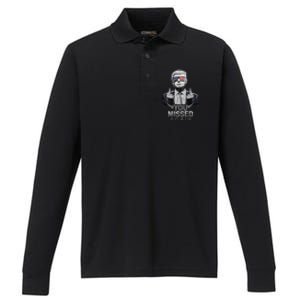 You Missed Again You Missed 2.0 Us Flag 2024 Performance Long Sleeve Polo