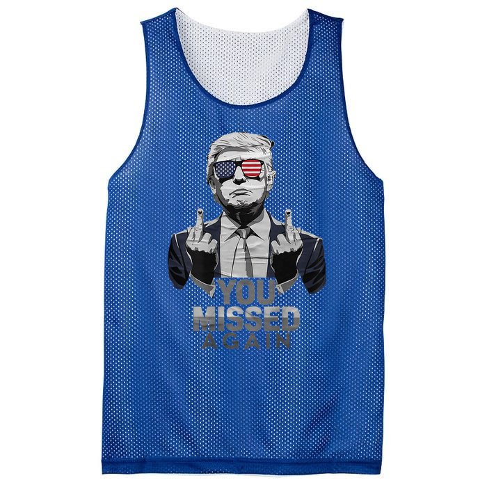 You Missed Again You Missed 2.0 Us Flag 2024 Mesh Reversible Basketball Jersey Tank