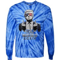 You Missed Again You Missed 2.0 Us Flag 2024 Tie-Dye Long Sleeve Shirt