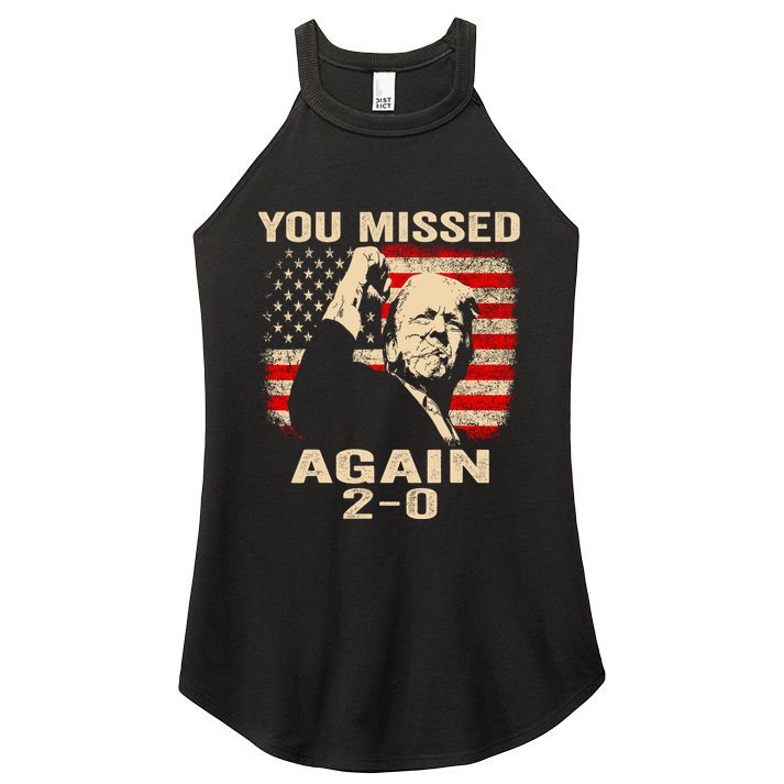 You Missed Again Women's Perfect Tri Rocker Tank