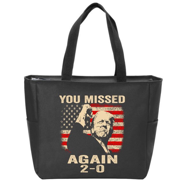You Missed Again Zip Tote Bag