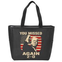 You Missed Again Zip Tote Bag