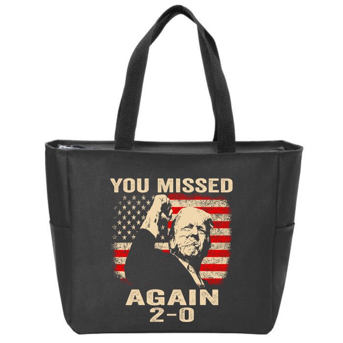 You Missed Again Zip Tote Bag