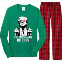 You Missed Again Bitches Long Sleeve Pajama Set