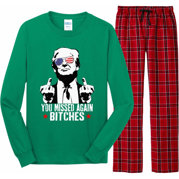 You Missed Again Bitches Long Sleeve Pajama Set