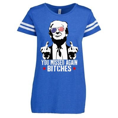 You Missed Again Bitches Enza Ladies Jersey Football T-Shirt