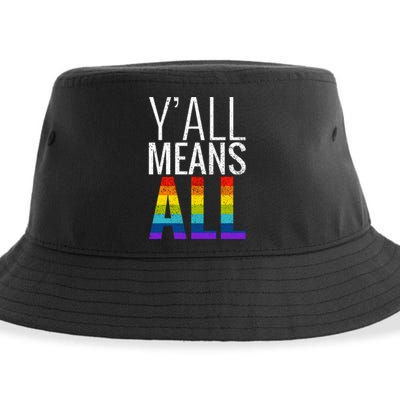 Yall Means All Lgbt G.A.Y Lesbian Pride Parade Sustainable Bucket Hat