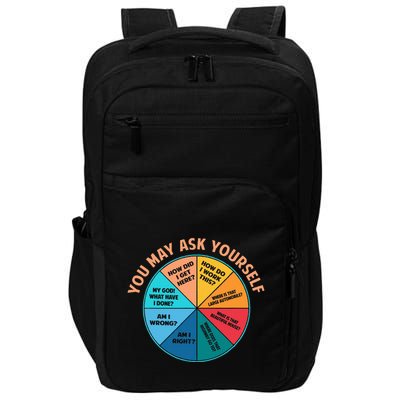 You May Ask Yourself Once In A Lifetime Pie Chart Impact Tech Backpack
