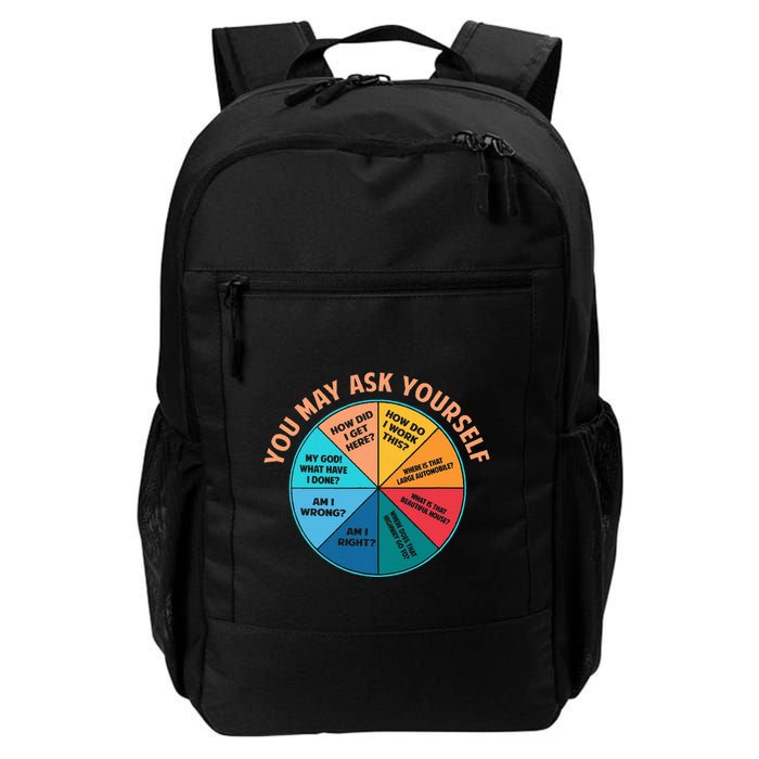 You May Ask Yourself Once In A Lifetime Pie Chart Daily Commute Backpack