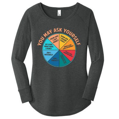 You May Ask Yourself Once In A Lifetime Pie Chart Women's Perfect Tri Tunic Long Sleeve Shirt