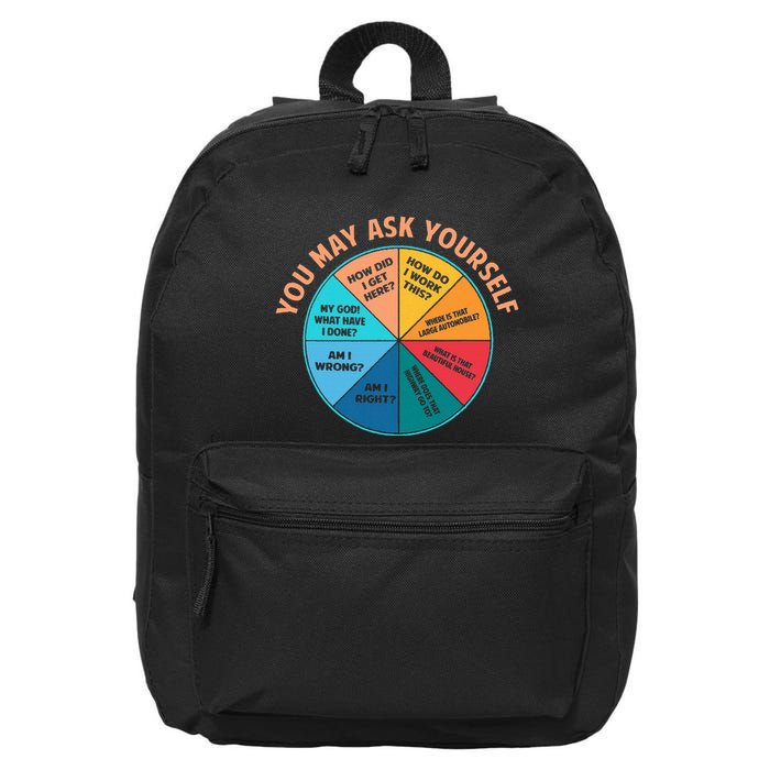 You May Ask Yourself Once In A Lifetime Pie Chart 16 in Basic Backpack