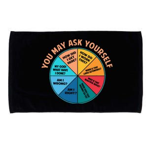 You May Ask Yourself Once In A Lifetime Pie Chart Microfiber Hand Towel