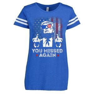 You Missed Again You Missed Enza Ladies Jersey Football T-Shirt