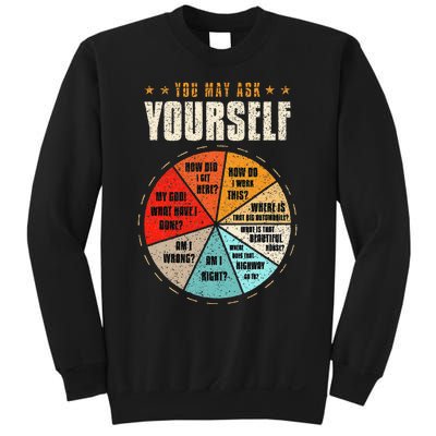 You May Ask Yourself 80s Old School Audiotape Vintage Disco Sweatshirt