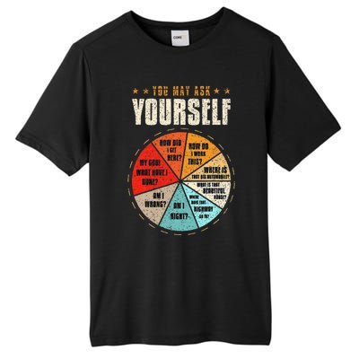 You May Ask Yourself 80s Old School Audiotape Vintage Disco Tall Fusion ChromaSoft Performance T-Shirt