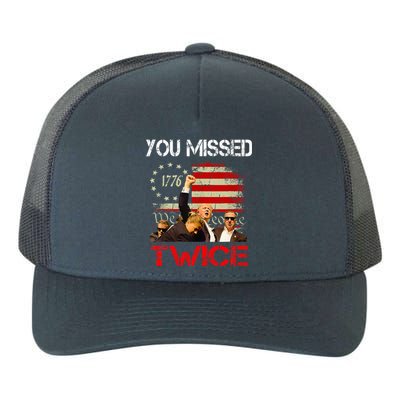 You Missed Again You Missed & Adult Humor Yupoong Adult 5-Panel Trucker Hat