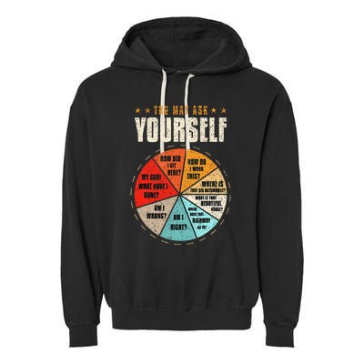 You May Ask Yourself 80s Old School Audiotape Vintage Disco Garment-Dyed Fleece Hoodie