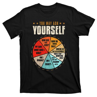 You May Ask Yourself 80s Old School Audiotape Vintage Disco T-Shirt