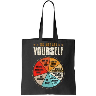 You May Ask Yourself 80s Old School Audiotape Vintage Disco Tote Bag